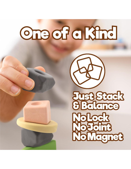 Juego de Construcción Montessori Taksa Toys 72 Piezas + 5 Animales