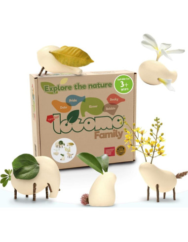 Juego de Construcción Montessori Taksa Toys 72 Piezas + 5 Animales