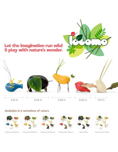 Juego de Construcción Montessori Taksa Toys 72 Piezas + 5 Animales