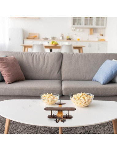 Modelo de Avión de Madera MAGICLULU Vintage 3D 20x20x10cm