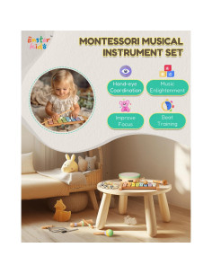Set de Instrumentos Musicales Montessori Eastar Kido 7 Piezas 2