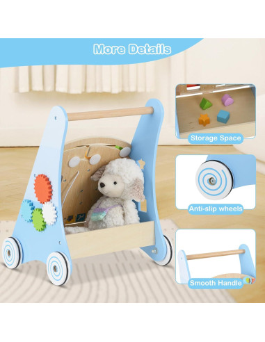 Andador de Madera INFANS Montessori 9 en 1 para Bebés