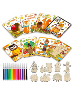 Rompecabezas de Madera Otoñal Gisgfim - 8 Piezas para Niños