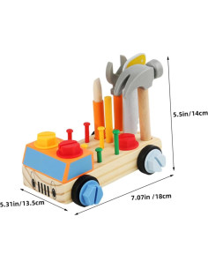 Juguete Educativo de Madera Toddmomy - Tablero de Destornillador 2