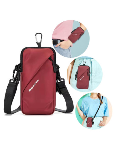 Banda para Brazo Prime Comfort, Rojo, 6.7" para Móvil