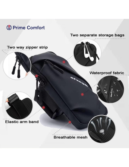 Banda para Brazo Prime Comfort, Rojo, 6.7" para Móvil