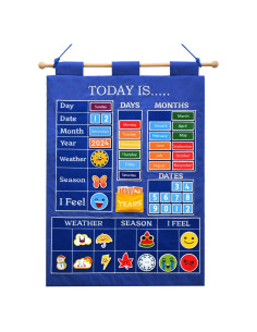 Calendario Educativo de Pared Fuwane 2025 para Niños 58.4x42cm