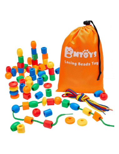 Cuentas de Enhebrar para Niños BMTOYS - 70 Piezas Coloridas