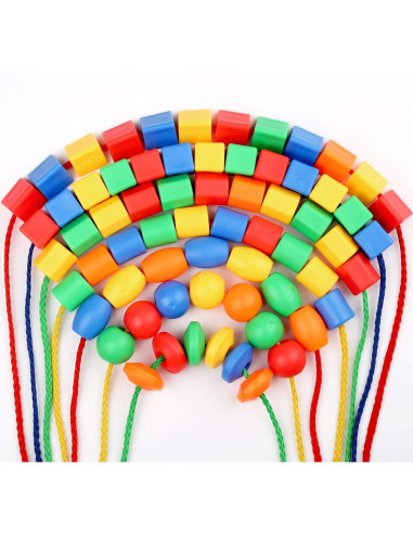 Cuentas de Enhebrar para Niños BMTOYS - 70 Piezas Coloridas