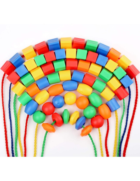 Cuentas de Enhebrar para Niños BMTOYS - 70 Piezas Coloridas