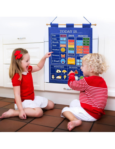 Calendario Educativo de Pared Fuwane 2025 para Niños 58.4x42cm