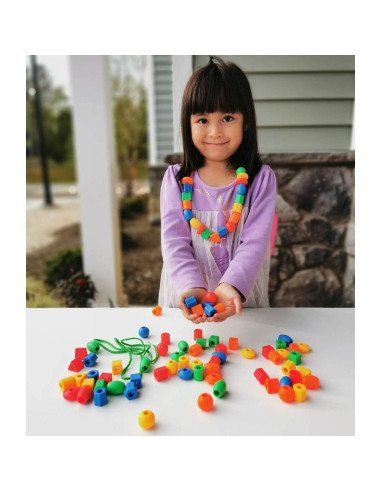 Cuentas de Enhebrar para Niños BMTOYS - 70 Piezas Coloridas