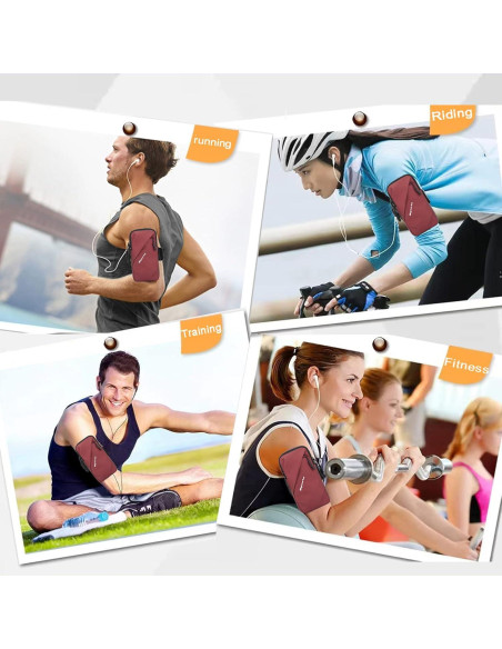 Banda para Brazo Prime Comfort, Rojo, 6.7" para Móvil