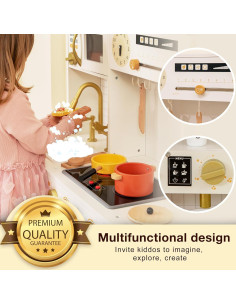 Juego de Cocina de Madera HappyPals con Horno y Cafetera 2
