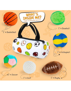 Pelotas Sensoriales para Bebés Beetoy - 6 Texturas y Sonidos 2