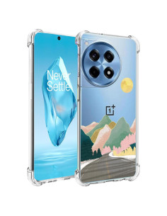 Funda OnePlus 12R Ftonglogy Floral TPU Delgado Montaña