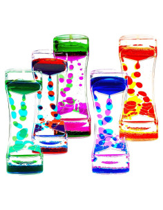 Temporizador de Movimiento Líquido FKYTION - Paquete de 5 Juguetes Antiestrés