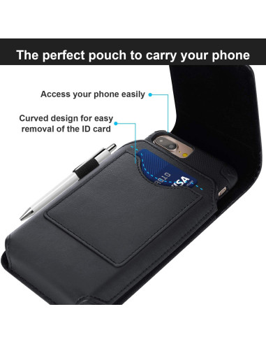 Funda Cuero BECPLT Rotativa 360 para Galaxy e iPhone