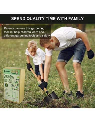 Juego de Herramientas de Jardín para Niños POMIKU 7 Piezas