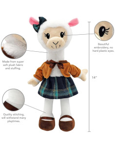 Muñeca de Peluche Suave Aria Alpaca 35.56 cm Playtime by Eimmie 2