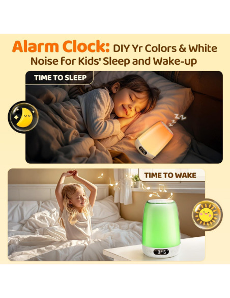 Máquina de Sonido Luz Nocturna One Fire para Bebés 14 Sonidos