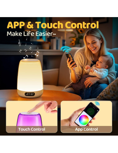 Máquina de Sonido Luz Nocturna One Fire para Bebés 14 Sonidos