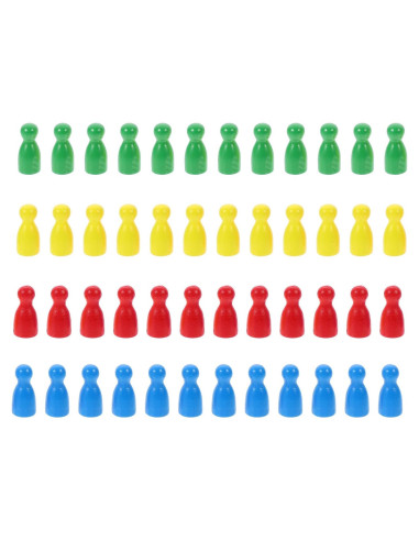 48 Piezas de Ajedrez de Madera Multicolor NUOBESTY 2.5 cm