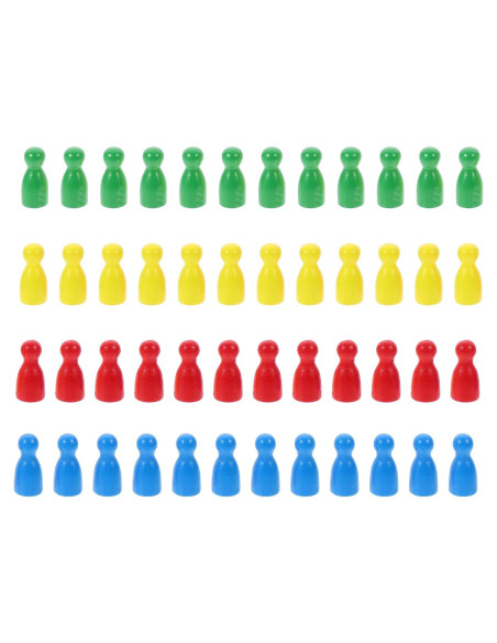 48 Piezas de Ajedrez de Madera Multicolor NUOBESTY 2.5 cm