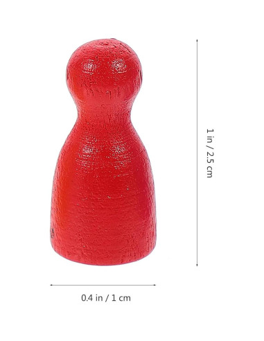 48 Piezas de Ajedrez de Madera Multicolor NUOBESTY 2.5 cm