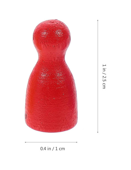 48 Piezas de Ajedrez de Madera Multicolor NUOBESTY 2.5 cm