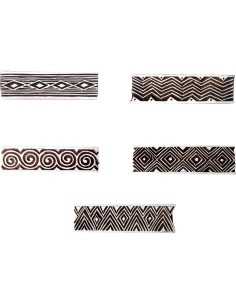 Sellos de Madera Geométricos Royal Kraft - Juego de 5 2