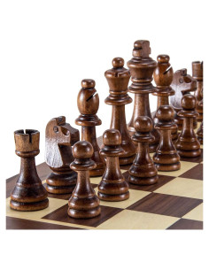 Piezas de Ajedrez de Madera AMEROUS 32 Piezas Staunton 8.89 cm