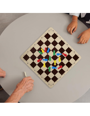 48 Piezas de Ajedrez de Madera Multicolor NUOBESTY 2.5 cm