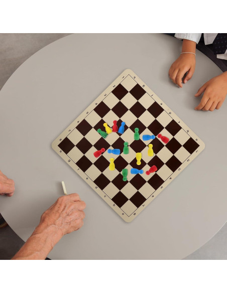 48 Piezas de Ajedrez de Madera Multicolor NUOBESTY 2.5 cm