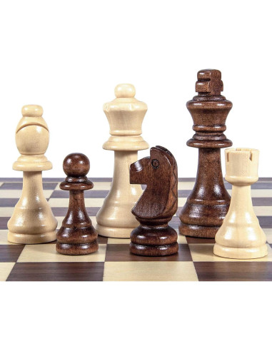 Piezas de Ajedrez de Madera AMEROUS 32 Piezas Staunton 8.89 cm