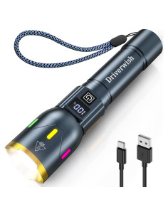 Linterna LED Driverwish W3 Recargable 1000 Lúmenes 3 Modos
