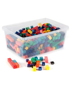 Cubos de Fracciones Arcoíris hand2mind - 9 Valores Montessori