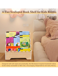 Estantería Infantil MBYD 4 Niveles Madera 42.9x29x39.9cm 2