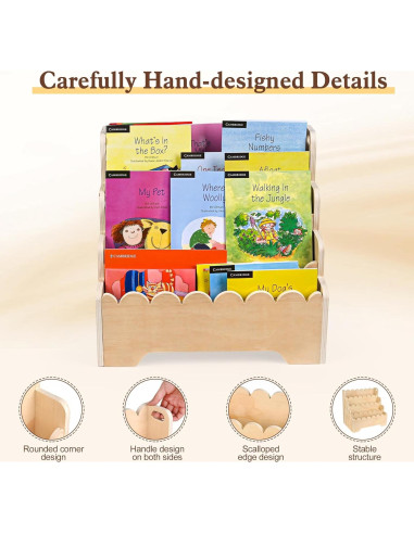 Estantería Infantil MBYD 4 Niveles Madera 42.9x29x39.9cm