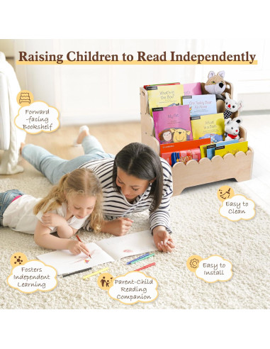 Estantería Infantil MBYD 4 Niveles Madera 42.9x29x39.9cm