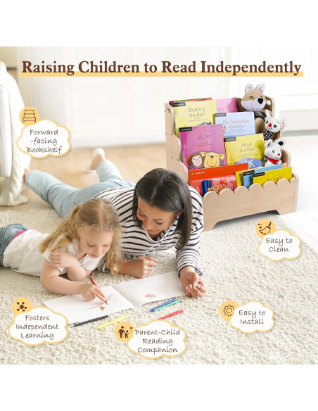 Estantería Infantil MBYD 4 Niveles Madera 42.9x29x39.9cm