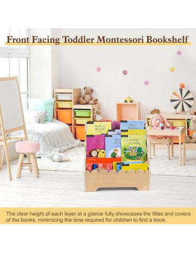 Estantería Infantil MBYD 4 Niveles Madera 42.9x29x39.9cm