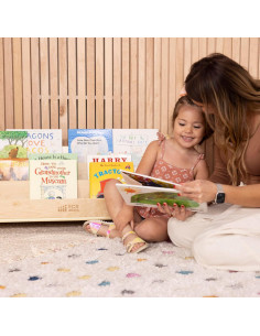 Expositor de Libros ECR4Kids 3 Estantes Natural para Niños 2
