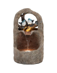 Fuente de Agua Exterior Autodaya 67.94cm con Luces LED 2