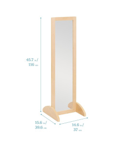 Espejo Bidireccional ECR4Kids Natural 40.6x36.8 cm 2