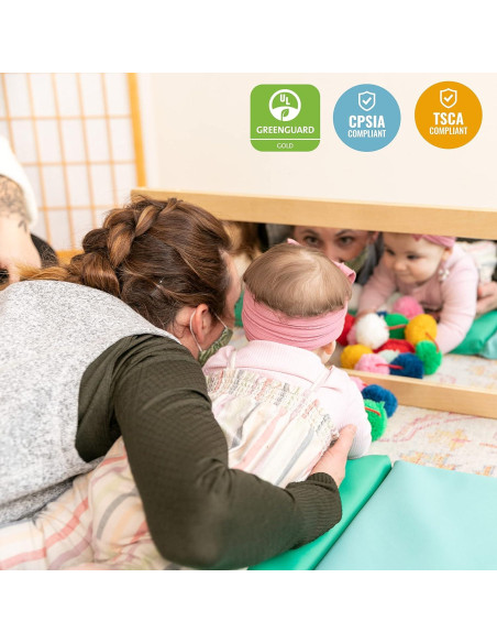 Espejo Bidireccional ECR4Kids Natural 40.6x36.8 cm