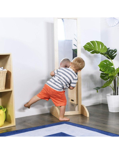 Espejo Bidireccional ECR4Kids Natural 40.6x36.8 cm