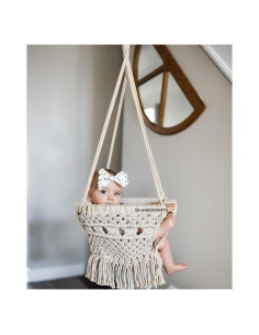 Columpio Boho para Bebés SN HANDICRAFTS - Macramé 100% Algodón