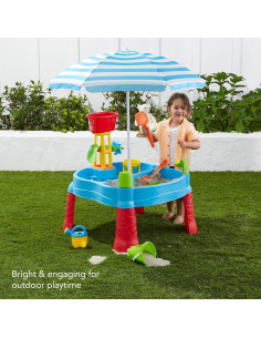 Mesa de Actividad al Aire Libre para Niños Mejor Opción 2-en-1 2