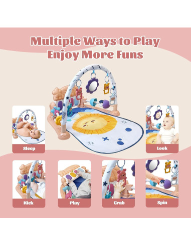 Alfombra de Juego para Bebés Cuterabit con Piano y Juguetes